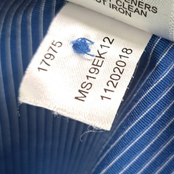 Peter Millar Summer Comfort Mens Polo Shirt Golf Blue Striped Classic Fit Medium - Picture 5 of 15